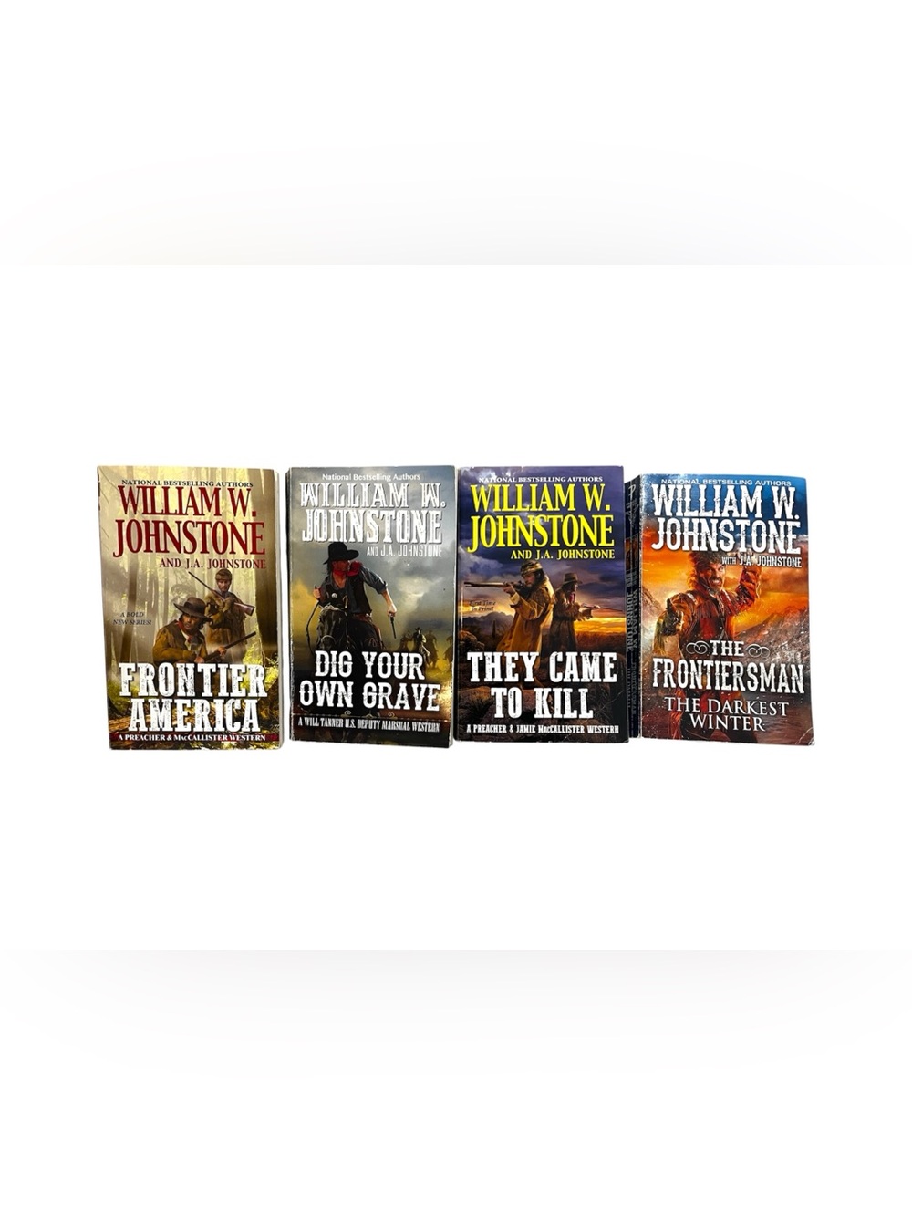 William W. Johnstone Lot of 4 Western Cowboy Paperback Books